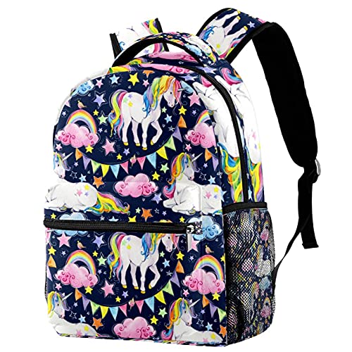 Sac à dos décontracté pour vos sorties urbaines au motif licorne féerique