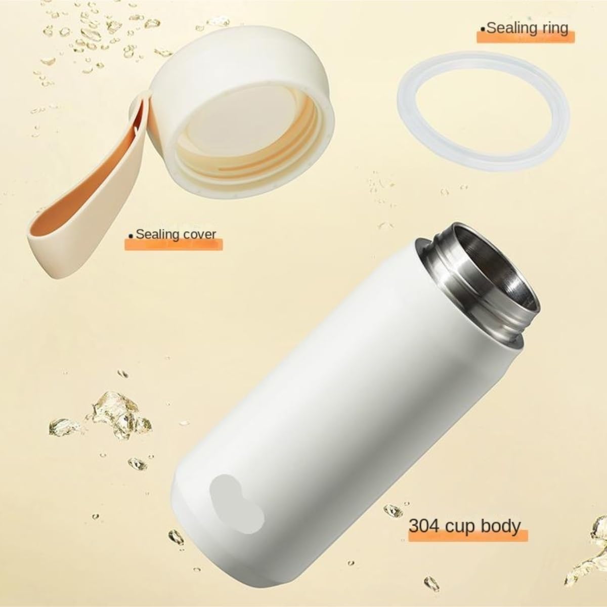 Trinkflasche Wasserflasche Herbst- Und Winter-Thermosbecher, Haushalts-Wasserbecher, Outdoor-Wasserbecher Trinkflasche Fitness(Grün)