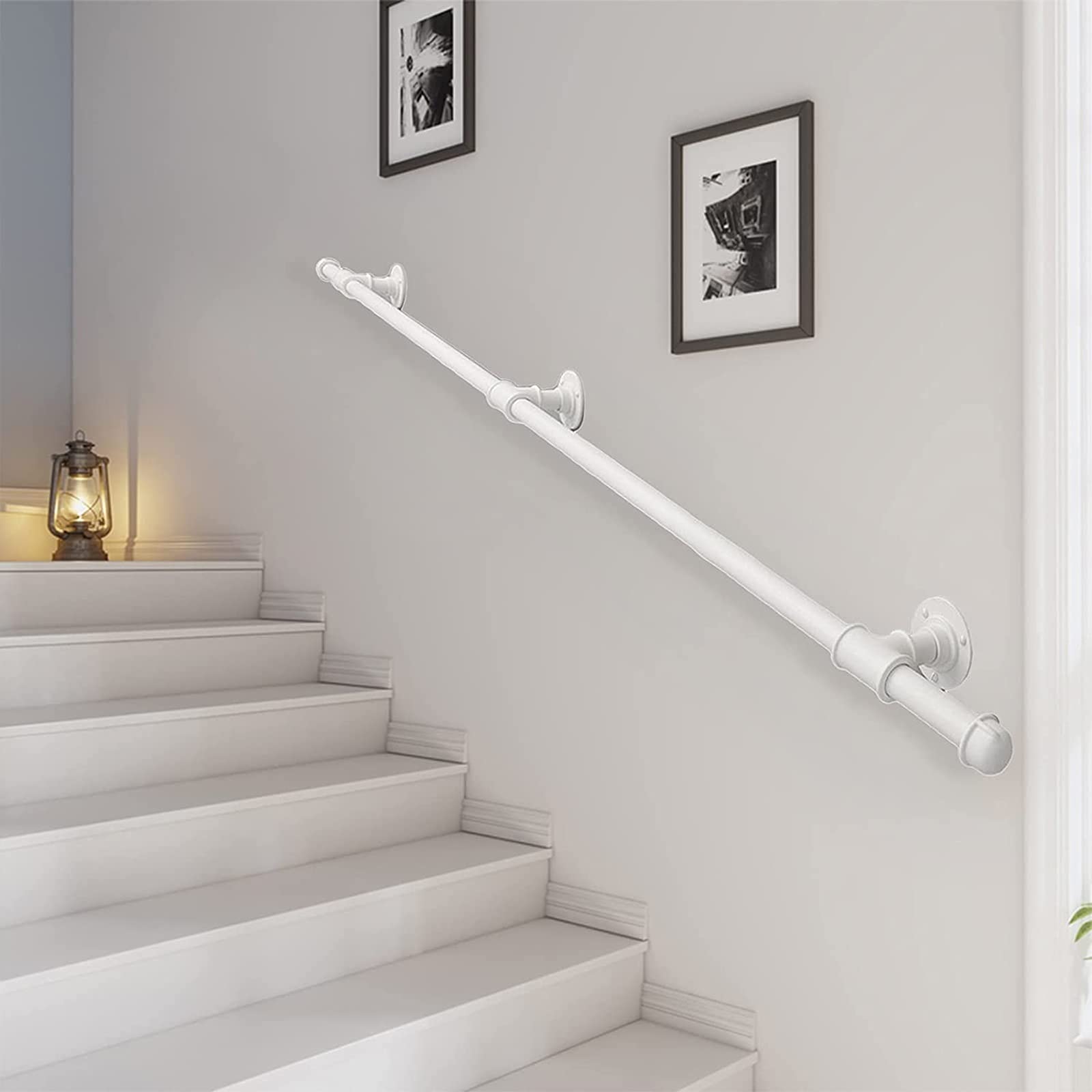 Rampe d'escalier en fer forgé CHEWYNP, main courante d'architecte pour intérieur et loft