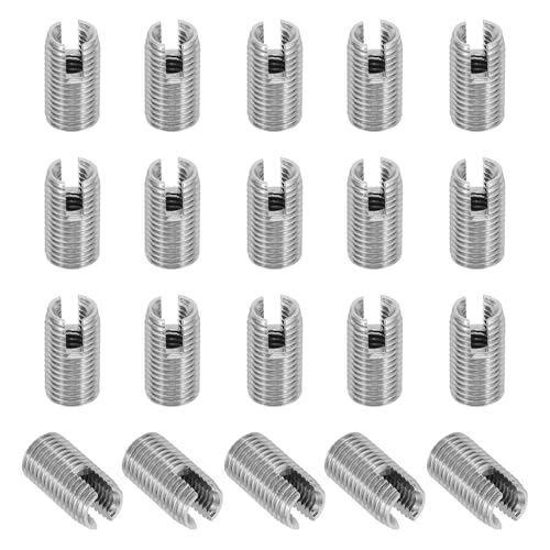 PATIKIL Insert Filetage M4 x M6.5 x 12mm Acier 20 Pcs