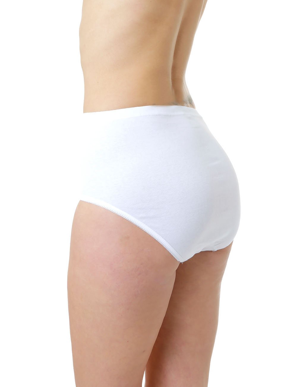 Damen Taillenslip 6er Pack Seamless Stretch Baumwolle