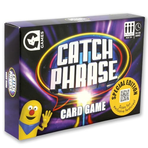 Ginger Fox Catchphrase Card Game | Special Edition | For Adults and Kids Aged 12 and Over | Travel Sized Card Games for Family Game Nights Parties and More