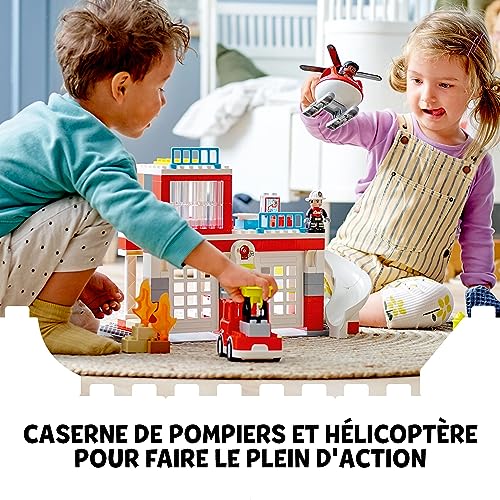 LEGO Duplo La caserne et 'hélicoptère des pompiers - vue 5