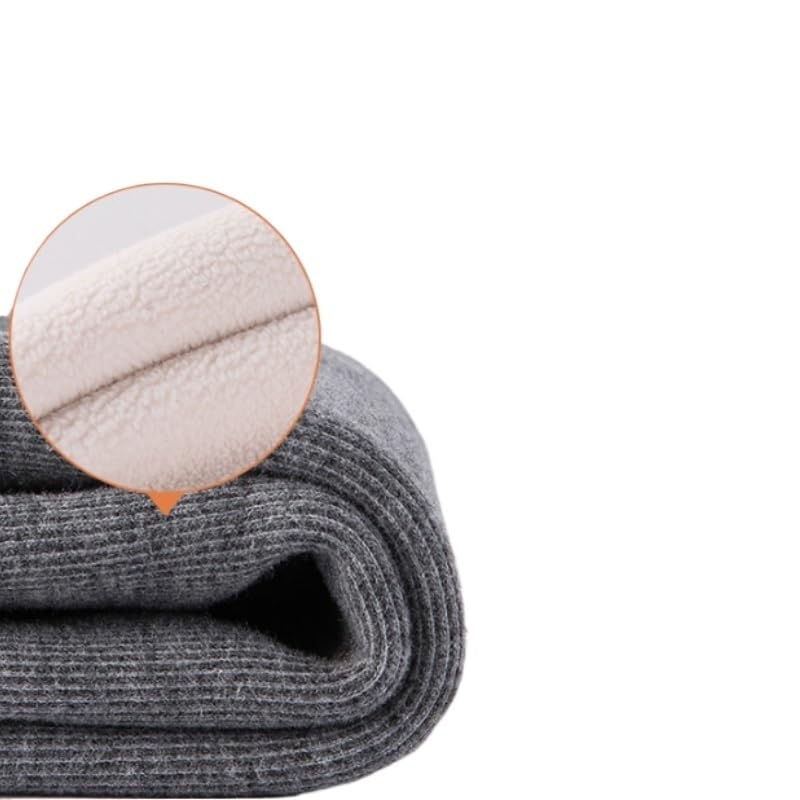 Lambskin Thick Knee Protection Winter Warmers for Both Men Women with Anti Slip Properties