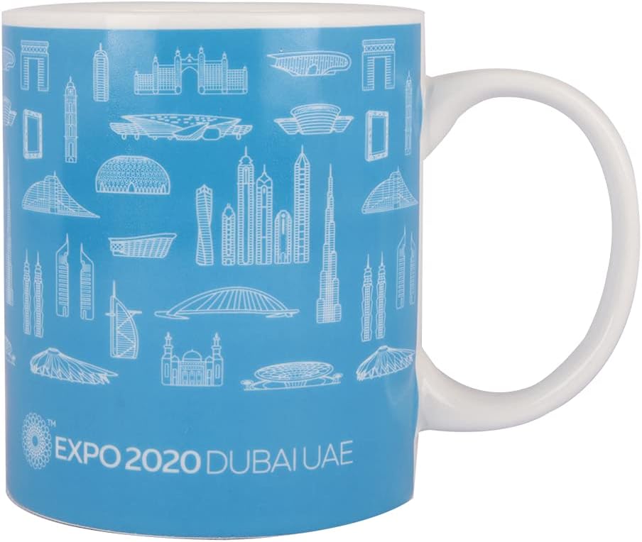 Expo 2020 DubaiFlat Mug Blue Ceramic