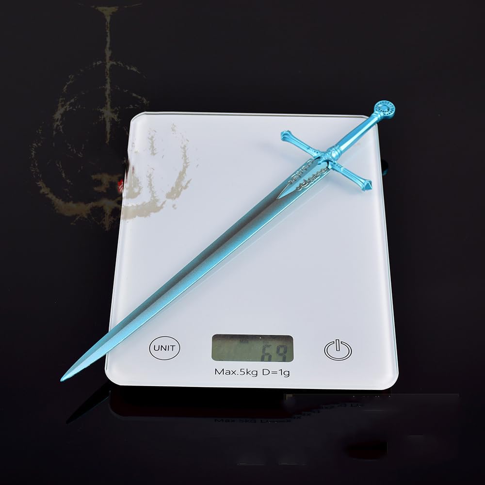 Regalos para los Amantes de los Videojuegos, Modelo de Espada del Caballero cariano Coleccionable Elden Ring - Accesorios Juego Metal 30 cm