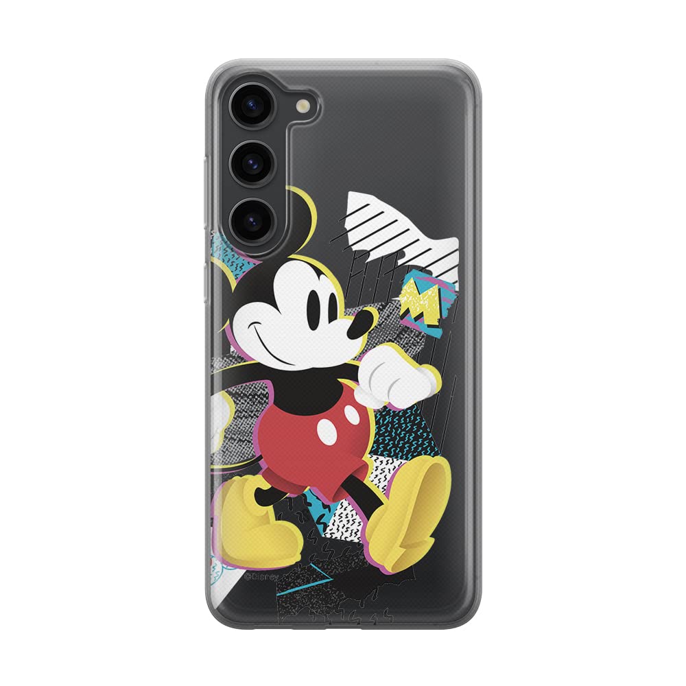 ERT GROUP mobile phone case for Samsung S23 original and officially Licensed Disney pattern Mickey 032 optimally adapted to the shape of the mobile phone, partially transparent