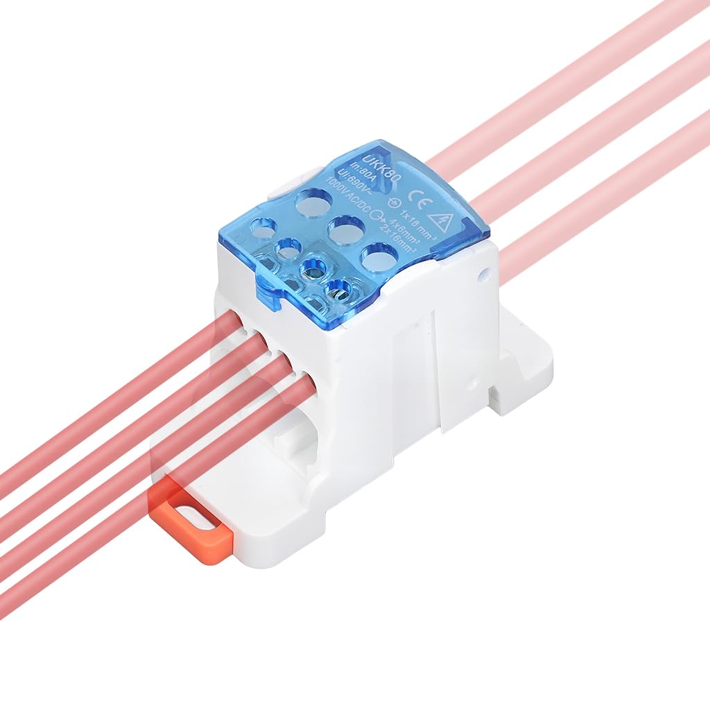 Serplex® 80A Terminal Block Connector with Cover for Electrical Wiring