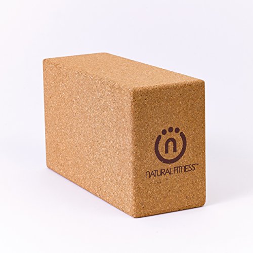 Natural Fitness Cork Yoga Block To Further Increase Flexibility And Steadies Your Poses For Optimum Alignment #TOP6