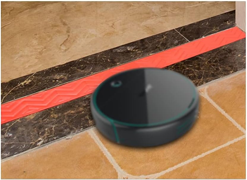 1-6Cm Rise Indoor Step Ramps Vacuum Robot Plastic Wheelchair Threshold Ramps for Car Bike Lawn Mower Cart Garage Warehouse/100X8X2Cm(39.4X3.2X0.8inch)