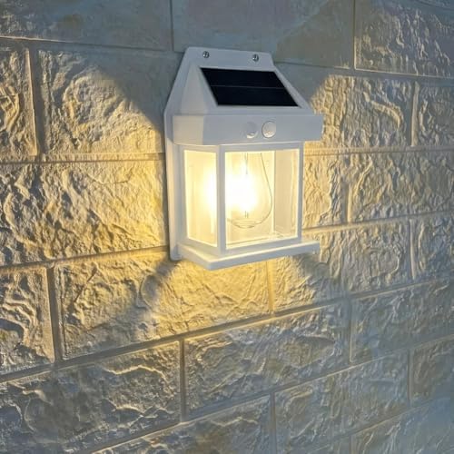 Luminária Solar Externa Potente Arandela Energia Solar, Lâmpada V...