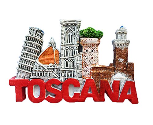 Muyu Magnet 28 3D Fridge Magnet,Toscana Letters Italy Travel Sticker Souvenir,Home & Kitchen Decoration Promotion Gift