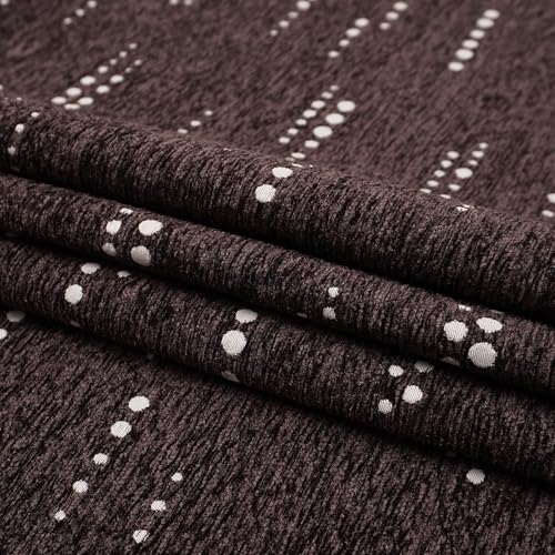 Image of Story@Home Chenille Sofa Cover 3 Seater Fully Covered with Back Covers (152x178Cm) & Arm Rest Covers| Anti Slip Sofa Mat for 1 /2 /3 Seater & L Shape Sofa Cover - Mocha & Ivory