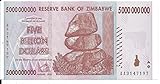 Zimbabwe 2008 5,000,000,000 Dollars 5 Billion. AA/AB Seriennummer