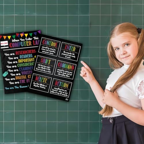 Image of Computer Science Poster 11x17 - STEM Technology Education Chart for Classroom, Coding & Programming Wall Art, Teacher Supplies, Study Guide