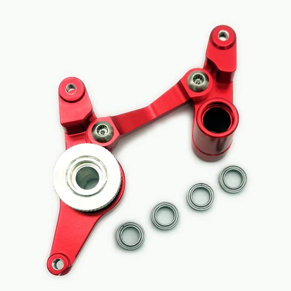 Aluminum Steering Assembly with Bearings Red for Traxxas Slash Hoss Rustler Stampede 4x4 XO-1 6845