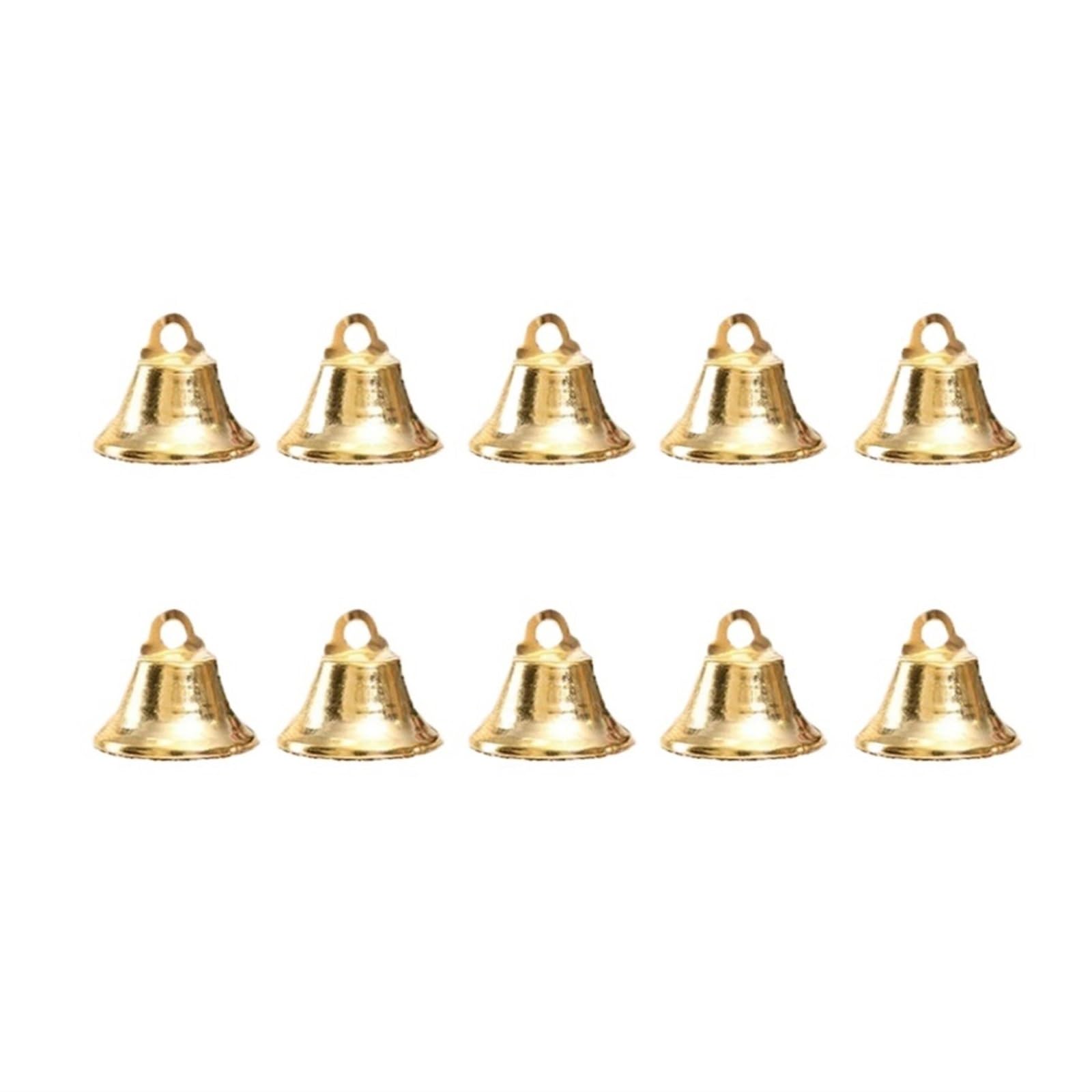 Campanelle Natale Jingle Bell Ornamenti Natalizi Porta Albero di Natale Pendenti Decorativi da Appendere Decorazioni(Gold)