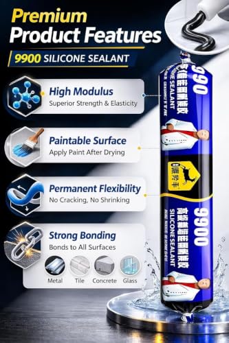 Image of Waterproof Silicone Sealant Adhesive for Roof & Leakage Repair | Weather Resistant |Waterproof Silicone Sealant for Roof,Concrete, Metal, Steel, Aluminum, Tiles & Water Tank (750gm)