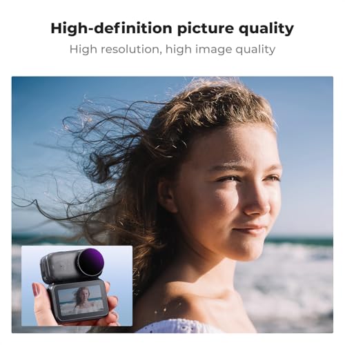 Image of K&F CONCEPT ND&PL Filter Set Compatible with DJI Osmo Nano Vlogging Camera, 4 Pack Multicoated HD Optical Glass ND8 /PL ND16 /PL ND32 /PL ND64 /PL Filters, Action Camera Lens Accessories