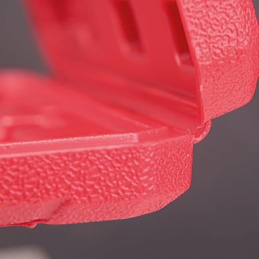 Caja plástica roja para calibrador con estuche protector miniatura 4