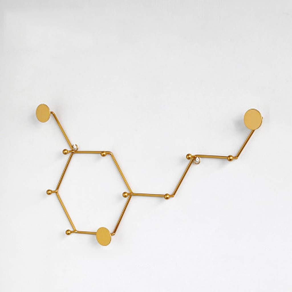 MRKU Coat Rack with Hooks Clothes Hat Decorative Wall Shelf Creative Porch Key Hanger Door Entrance