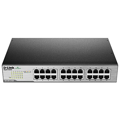 D-Link 24-Port Gigabit Unmanaged Metal Desktop or Rackmount Switch (GO-SW-24GE)