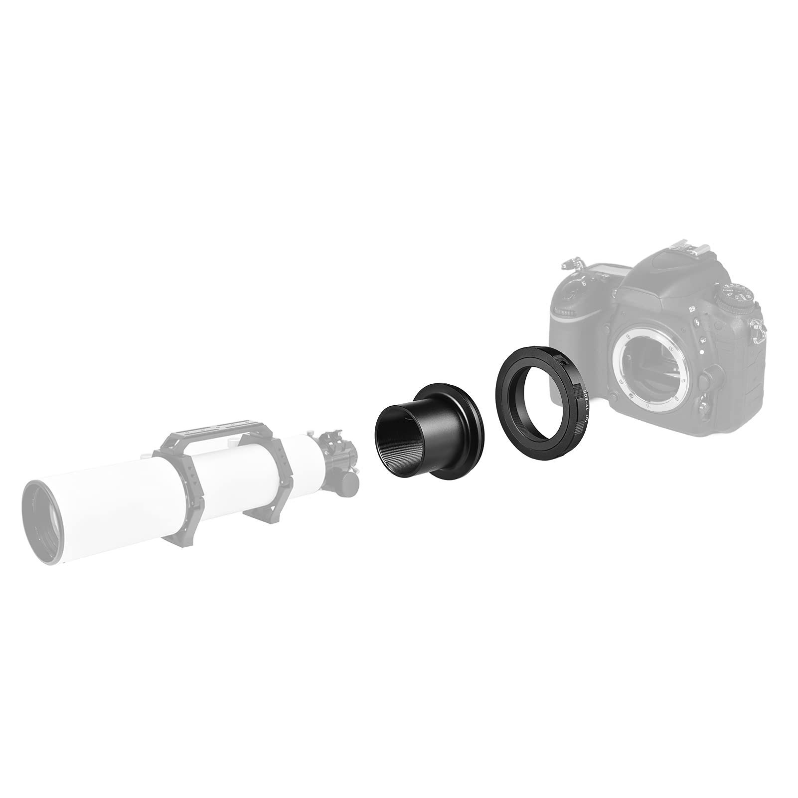 Namolit 1.25-T2-EOS - Bague d'adaptation pour oculaire Canon EOS T2 - 1,25" - Noir - Aluminium