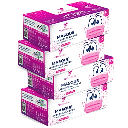 YDT MEDICAL MASQUE ROSE CHIRURGICAL JETABLE 4x50 Cover