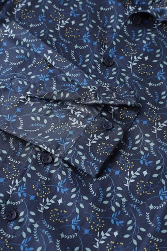 Image of Allen Solly Boys' All-Over Print Shirt | Bow Tie Detail | Regular Fit | Wedding & Festive
