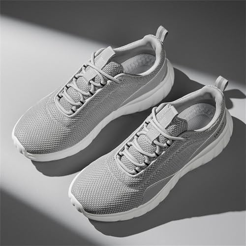 Men's Fashion Lightweight Breathable Mesh Platform Lace Up Sneakers Casual Soft Non Slip Sport Shoes Classic Workout Walking Running Tennis Shoes2