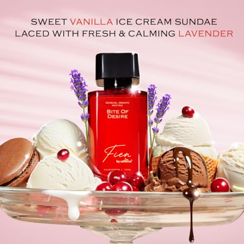 Image of FIEN by mCaffeine Bite of Desire Perfume for Women | Floral Gourmand Scent | 12 Hrs Long Lasting Eau De Parfum with Lavender, Vanilla, Cocoa Premium & Luxurious Perfume for Every Occasion - 100ml