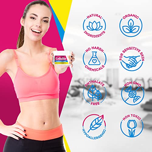 Slimming Hot Cream Fat Burner For Tummy - Skin Tightening Cream For Stomach Fat & Cellulite - Sweat Cream For Better Workout Results - Long Lasting Moisturizing Pre And Post Workout Massage Lotion #TOP3
