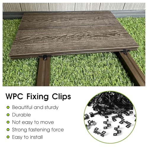 Supaway WPC Clips Pack of 100 Stainless Steel Decking Clips 7.5 mm Black - Image 3