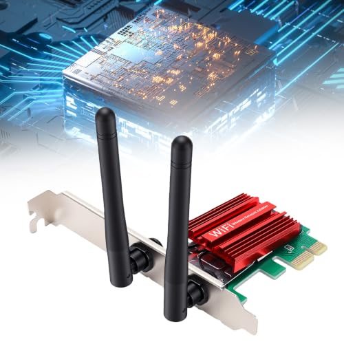 Bewinner PCIE WiFi 6 Adapter, 600Mbps Tarjeta de Red Inalámbrica Doble Banda para PC de Escritorio con Plug and Play, Hotspot Móvil miniatura 4