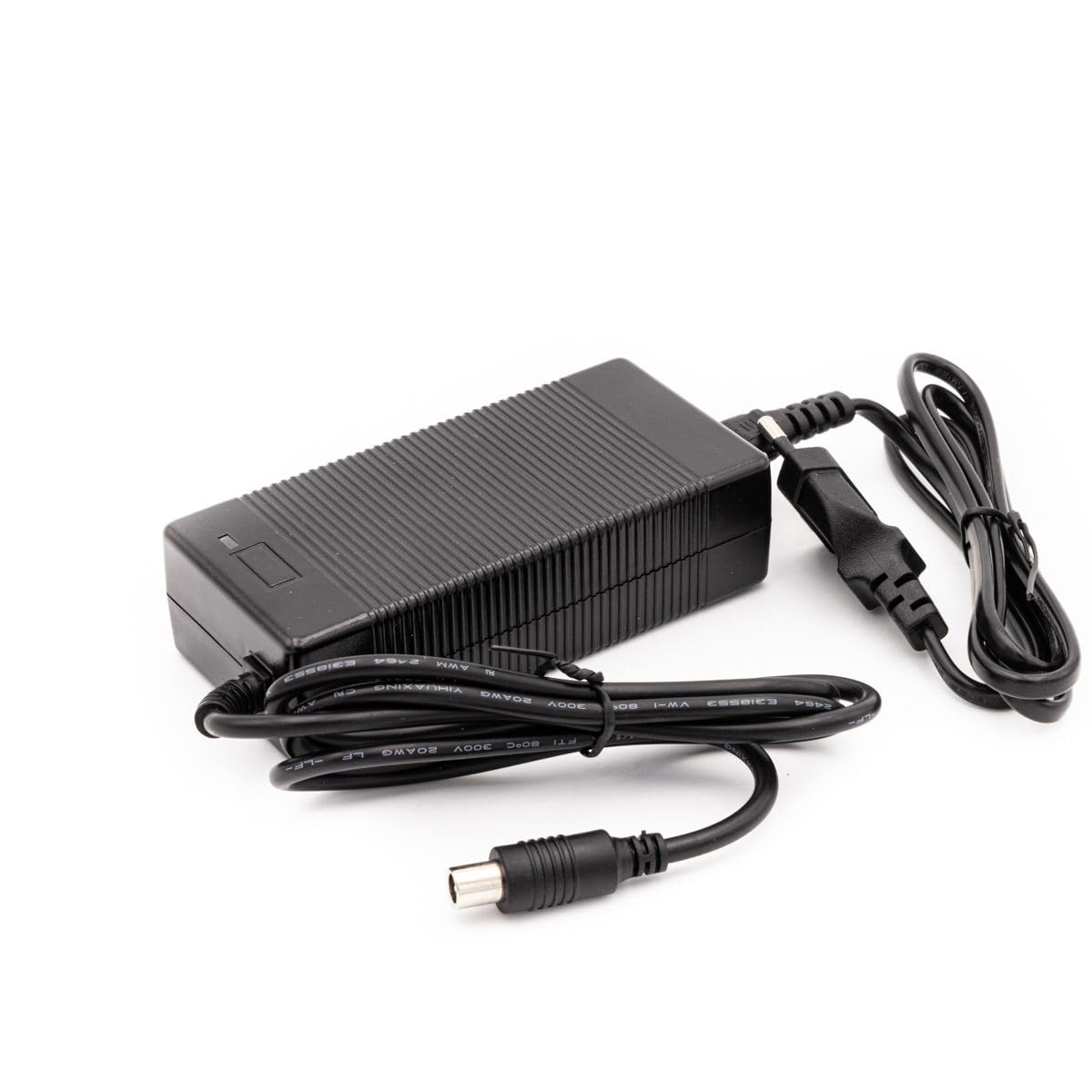 Cargador Compatible con Conector RCA 10mm de 42V 4A Compatible con ebike batería de Litio 36V Adaptador de Corriente