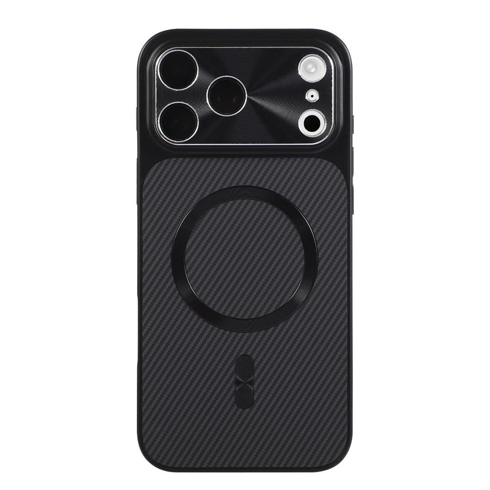 Housse iPhone 17 Pro haut de gamme galvanisée et coque fine texture carbone