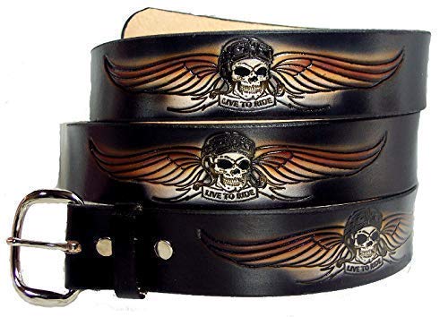 custom biker belts