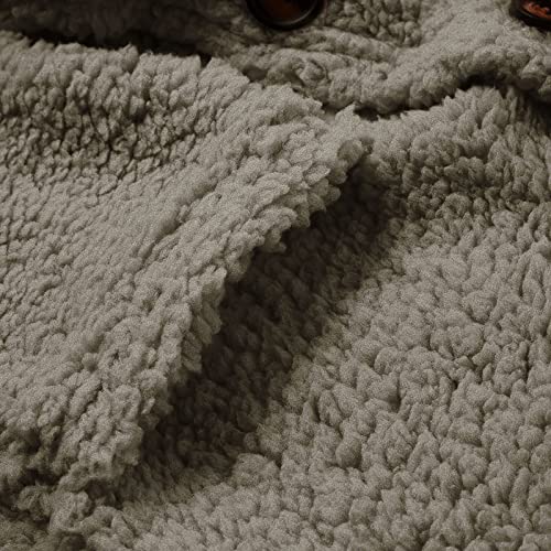 Fur Coats For Women 2022 Fashion Clothes Warm Casual Solid Fuzzy Fleece Sherpa Jacket Women Cold Weather Winter Coats Plus Size Long Sleeve Plush Fall Jackets Cardigan Outerwear #TOP5