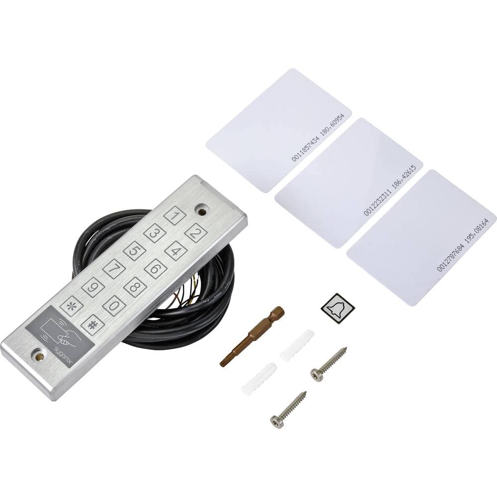 Sygonix SY-4777290 Code-Tastatur mit RFID Aufputz 12 V/DC, 24 V/DC IP65 mit Touchscreen