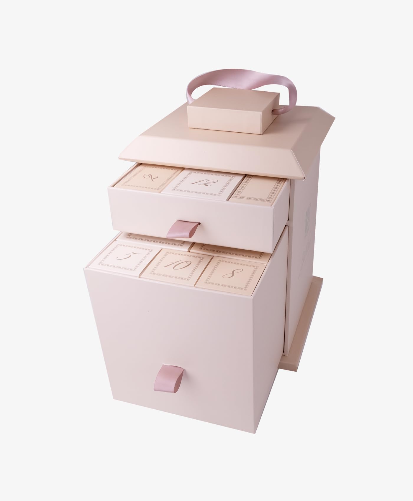 BioNike - Calendario dell'Avvento, Cofanetto a Lanterna con 12 cassetti , contiene prodotti make-up, skin care, detergenti e struccanti