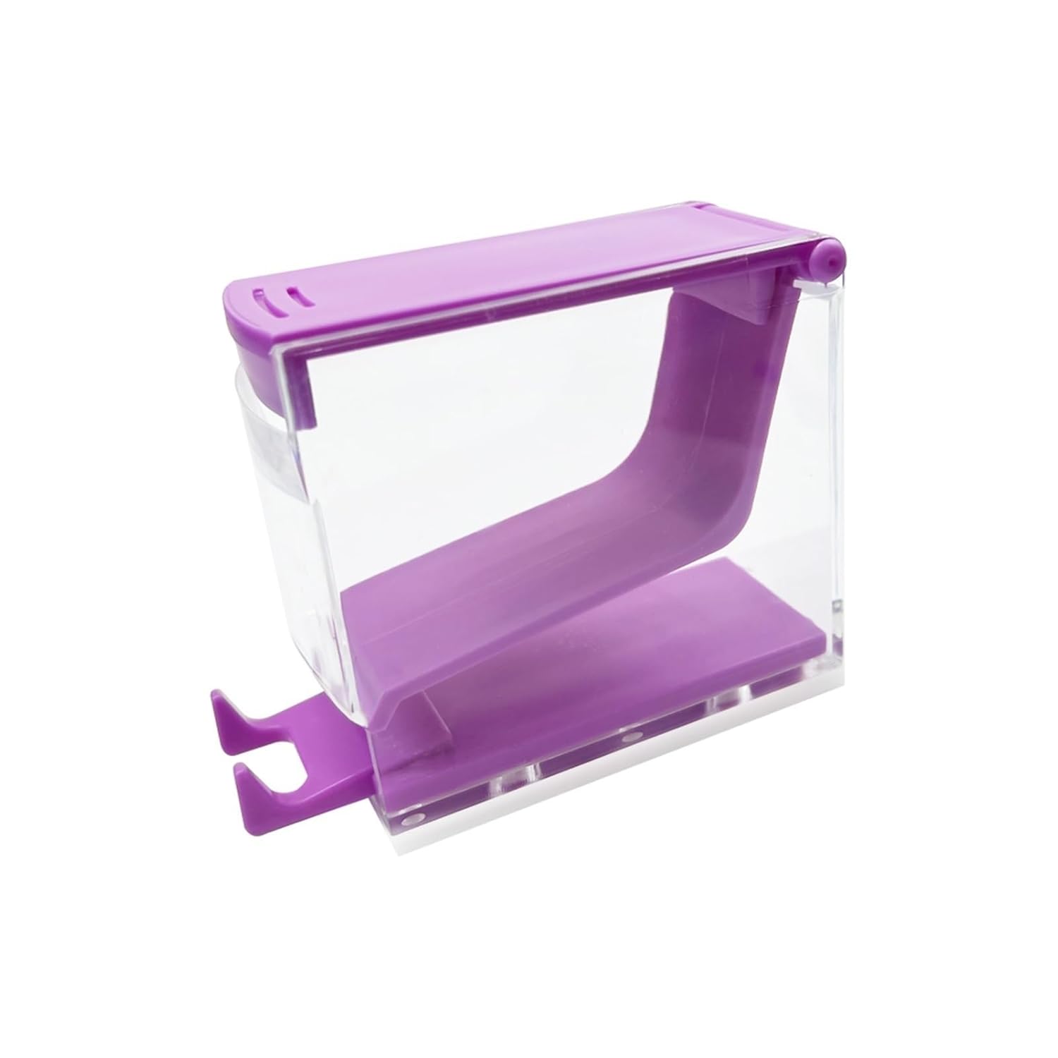Cotton Roll Dispenser Hygienic Divider Purple Dental Cotton Roll Dispenser Holder Press Type Box Dentist Storage Organizer Dentistry Tool