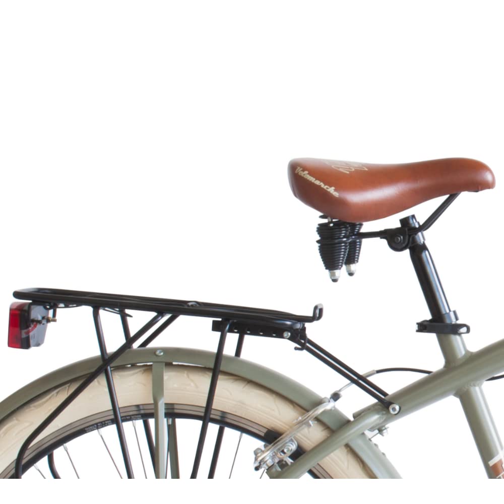 Herren Cruiser Fahrrad 26" | City-Bike | Fahrrad BeachCruiser Herren 26 Zoll | 6-Gang, Aluminiumrahmen, Schutzbleche, LED-Licht und Gepäckträger