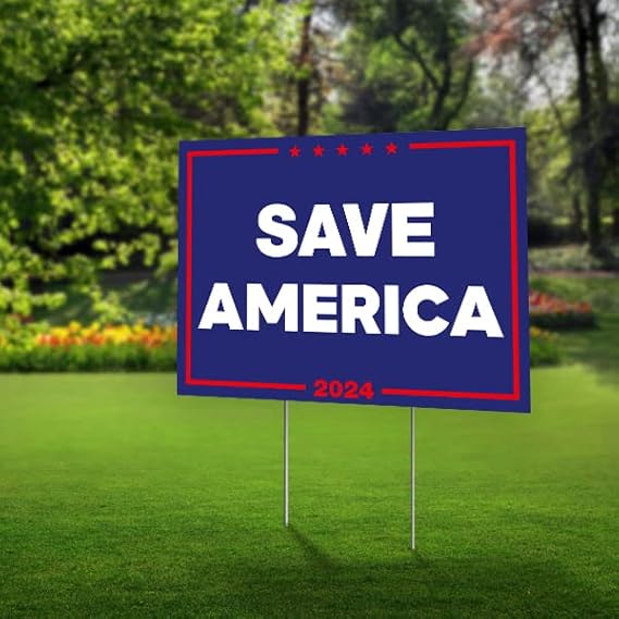 Amazon.com : SignPro Save America Sign 2024 | 24