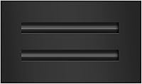 Vista 32 de BUILDMART - Cubierta de ventilación de CA moderna 6x4 - Ventilación de aire decorativa de aluminio negro - Difusor de ranura lineal estándar