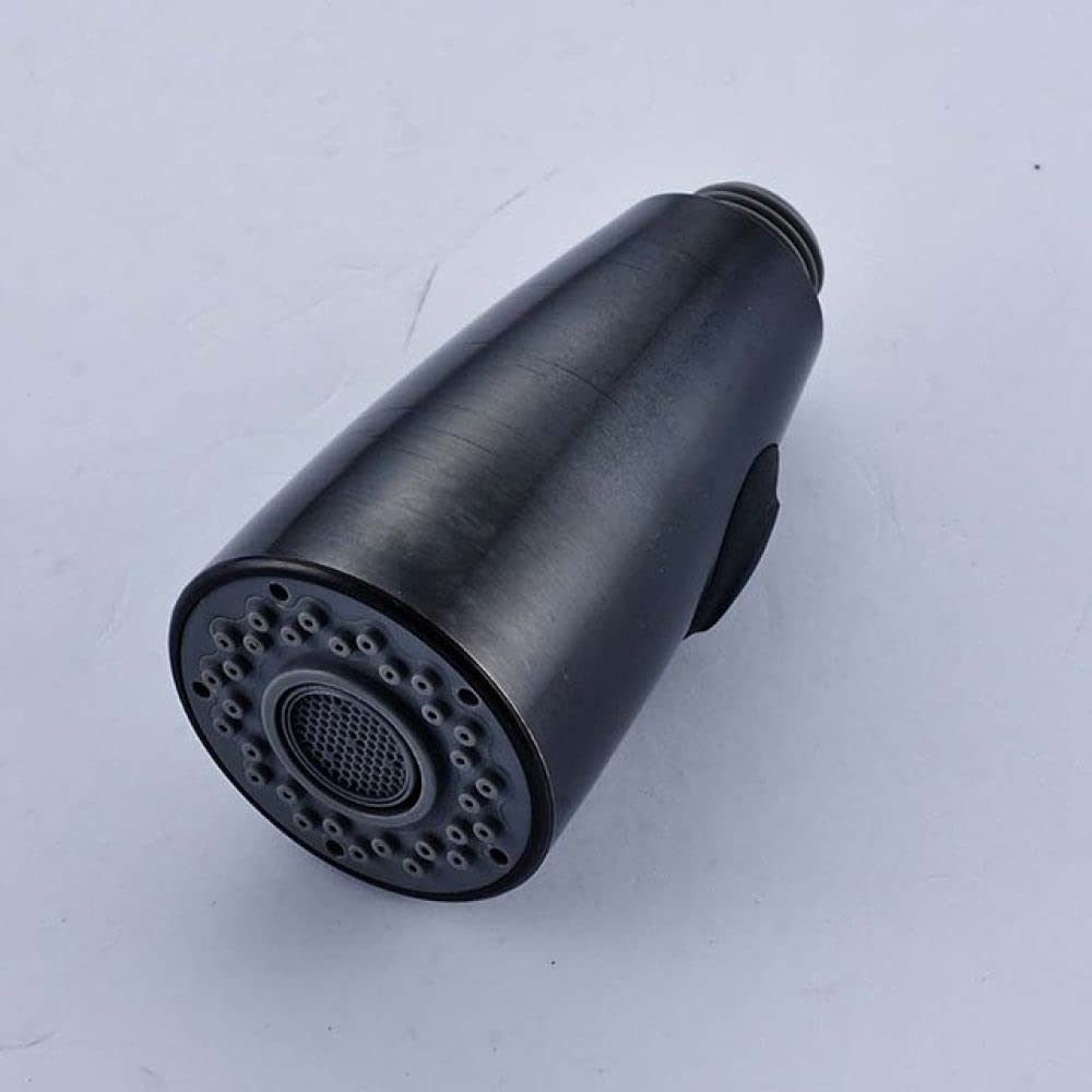 Küchenarmatur mit ausziehbarer Brause, schwarzer Spültisch-Mischbatterie mit Duschkopf, Abnehmbarer Wasserbrause, Ersatzkopf für Bad und Küche, modernes Design