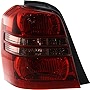 Evan-Fischer Aftermarket Tail Light Lens and Housing Compatible with 2001-2003 Toyota Highlander Clear and Red Lens Driver Side