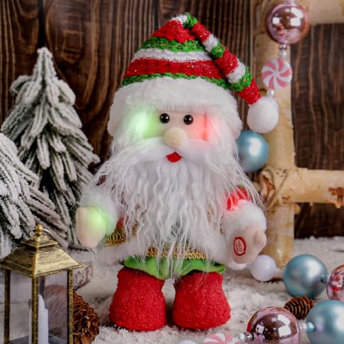 GZWY Weihnachtsdeko Weihnachtsmann Beleuchtet, Weihnachtsmann Deko...