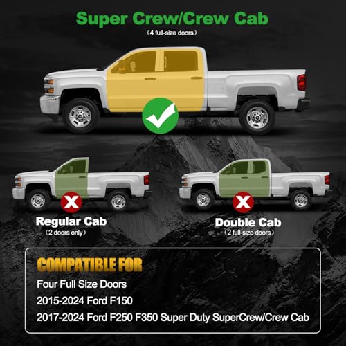 Estribos compatibles Ford F150,F250 F350 2015-2025 miniatura 2
