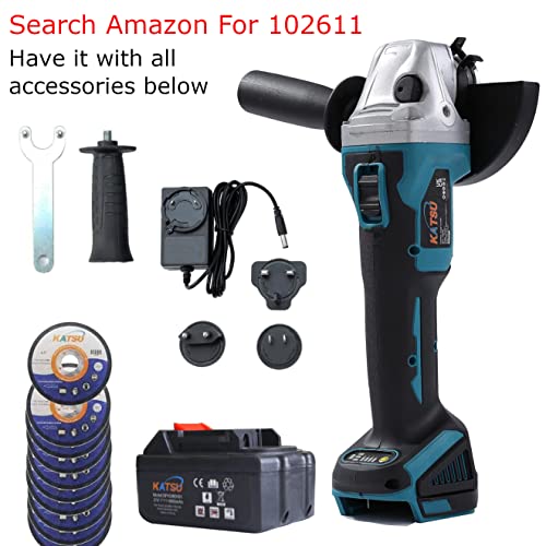 KATSU FIT-BAT 21V Brushless Cordless Angle Grinder 115/125mm, Batteries Not Included (Body Only) 102607 7 KATSU FIT-BAT 21V Brushless Cordless Angle Grinder 115/125mm, Batteries Not Included (Body Only) 102607 - Image 7