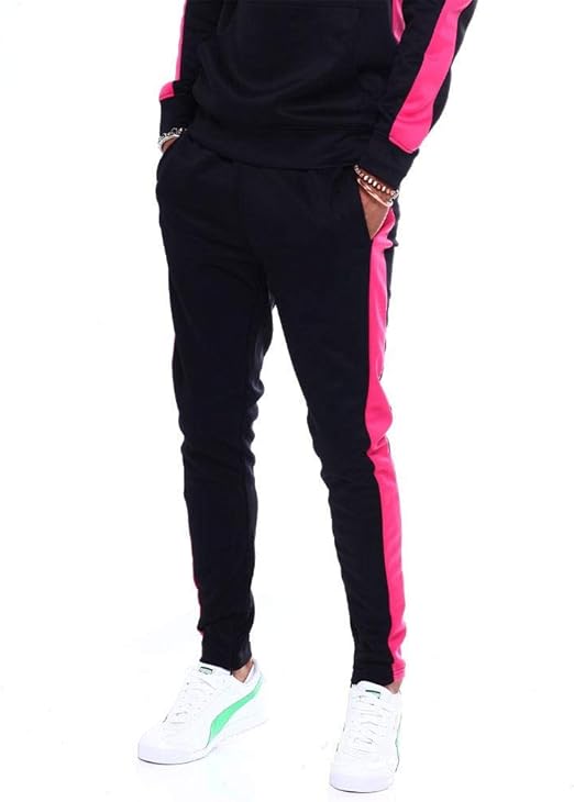 pink track pants